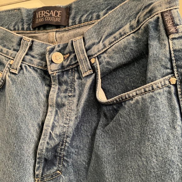 Vintage Versace Jeans Couture High Waisted Buttonfly Woman - Picture 2 of 9